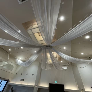 披露宴会場の天井