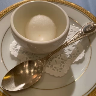 口直しのアイスです。