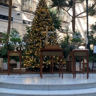 チャペルのクリスマスツリー