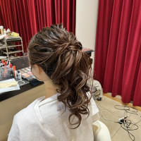 ヘアメイクリハーサル。お色直し用。