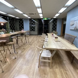 披露宴会場の待機スペース