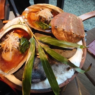 焼いてる音と匂い、見た目全てを楽しませて頂きました！