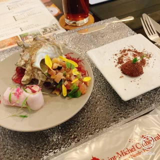 トリュフと魚料理の前菜