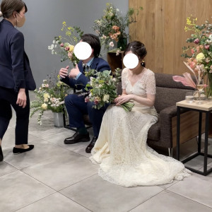 新郎新婦の前にはテーブルがないタイプでよく見られて良かった|610593さんのENEKO Tokyo（エネコトーキョー）の写真(1464554)