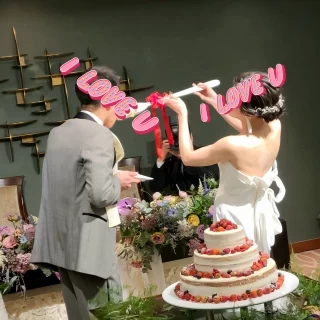 ケーキ入刀