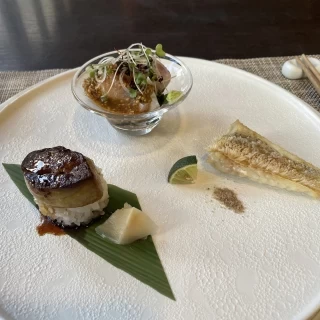 フォアグラ寿司が美味しかったです。