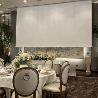 二つ目の披露宴会場のスクリーン