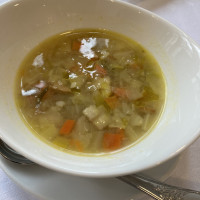 朝食の野菜スープ