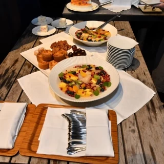 オプションの屋外スイーツビュッフェ
