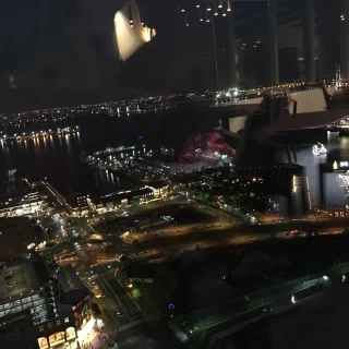 披露宴会場からの夜景
