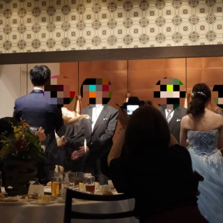 会場後方