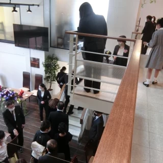 1階が披露宴会場、2階が挙式会場