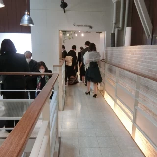 挙式会場は2階