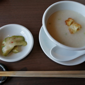 今までに食べたことのないような味のお粥です|611427さんのホテルニュー長崎の写真(1424624)