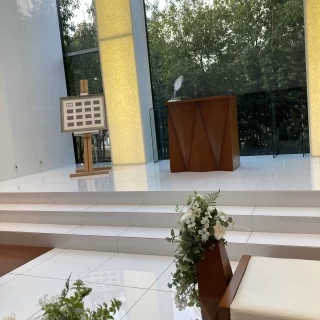 ゲストの席から見たチャペルです