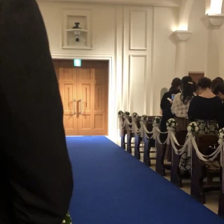 ゲスト目線のチャペル入口