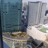 窓から見える景色。グランフロント