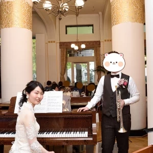 新郎新婦で演奏|612226さんのアルテリーベ横浜本店の写真(1424986)
