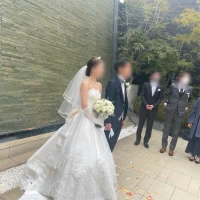 大階段にてフラワーシャワー