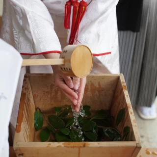 竈門神社にて