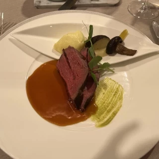 コース料理、お肉