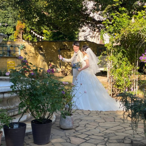 ガーデン移動中|612626さんのENSOLEILLE（アンソレイエ）～VILLAGE WEDDING～の写真(1693560)
