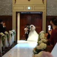 生演奏の中入退場します。