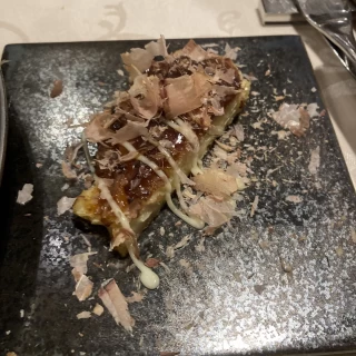 ウエディングケーキならぬウエディングお好み焼き。美味しかった