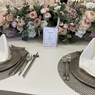 本番は本物のお花