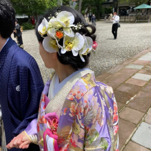 花嫁行列|612928さんの尾山神社結婚式場 金渓閣（営業終了）の写真(1420800)