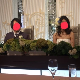 新郎新婦が座るところはこんな感じでした！