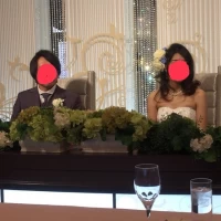 新郎新婦が座るところはこんな感じでした！