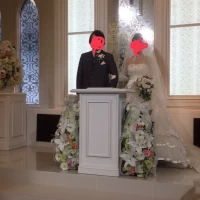 入場し終わって人前式をする時