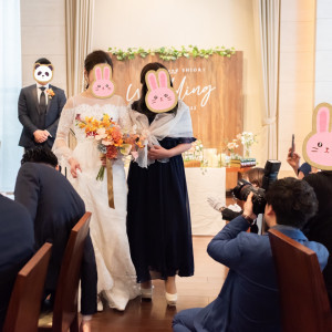 新婦お色直し退場|613133さんのセンティール・ラ・セゾン中島公園の写真(1492257)