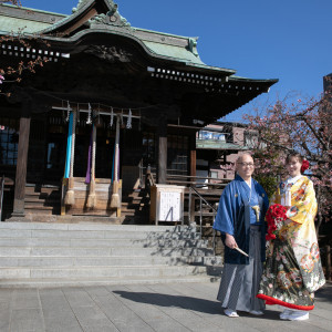 社殿の前です。|613284さんの桜神宮の写真(2055397)