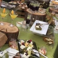 ガーデンでのスイーツビュッフェ