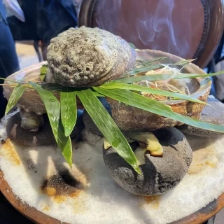 試食の鮑です。
