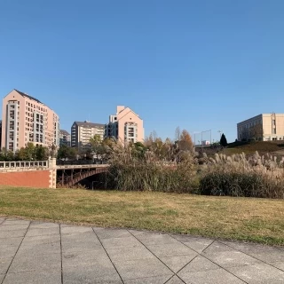 絶景です。挙式当日は橋の下で写真を撮ってくれるそうです。