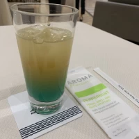 打合せ時のドリンクも海らしいイメージでおいしかったです