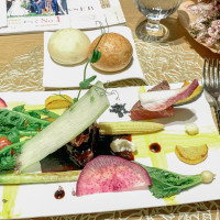 試食のお料理
とてもこだわった野菜や調理法で美味しい