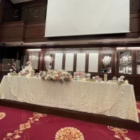 披露宴会場
装花がとても可愛かったです