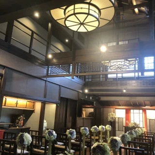 照明が素敵な挙式会場