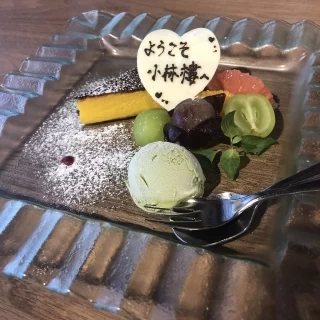 打ち合わせでいただいたケーキ