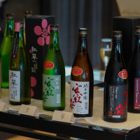 ゲストに好評の日本酒カウンター