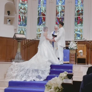 チャペルでの式中の雰囲気です