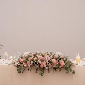 新郎新婦のテーブル装花|615226さんの横浜ベイシェラトン ホテル&タワーズの写真(2005786)