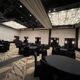 会場は広くゆったりしています