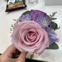 新郎用ブーケトニア。(カラードレス)