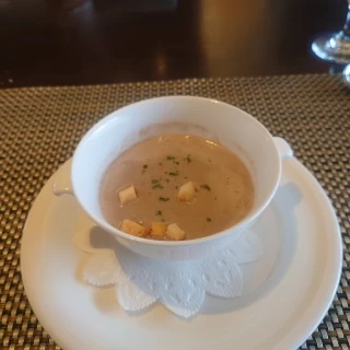 下見の際の食事メニュー。当日は別メニューにしました