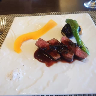 下見の際の食事メニュー。当日は別メニューにしました